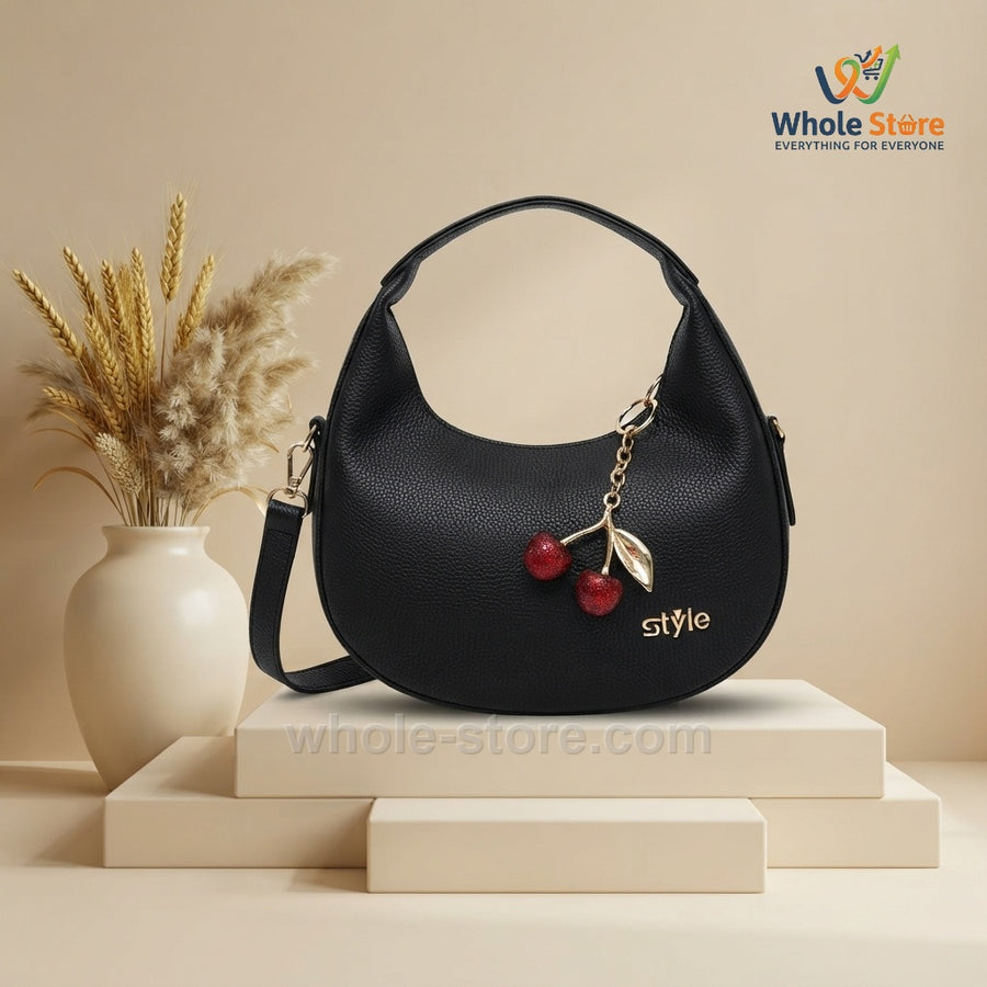 Stylo Curved Ring-Handle Handbags Collection