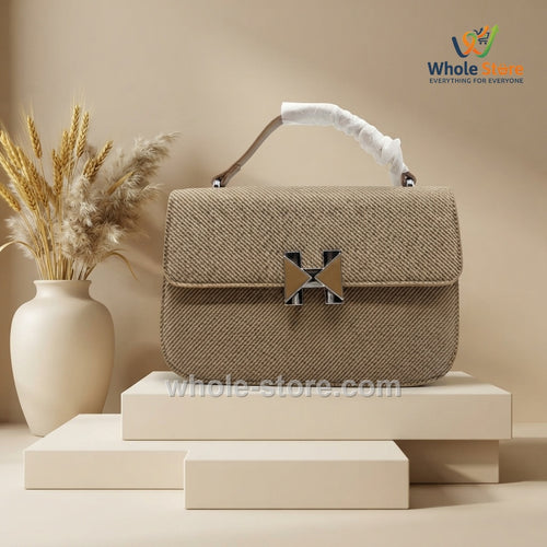 Textured Top-Handle Flap Bag Collection