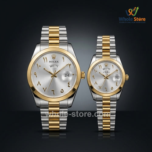 Rolex Arabic Dial Two-Tone Men's Watch Collection