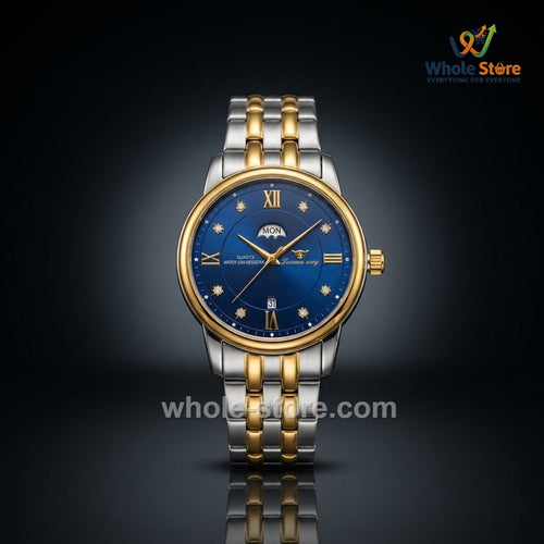 Classic Roman & Crystal Moonphase Men's Dress Watch Collection