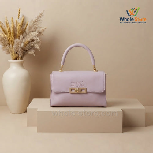Multi-Color Collection Structured Turn-Lock Handbags