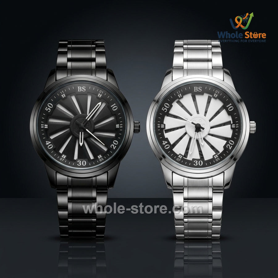 Baisheng Turbine-Dial Men's Analog Watch Collection