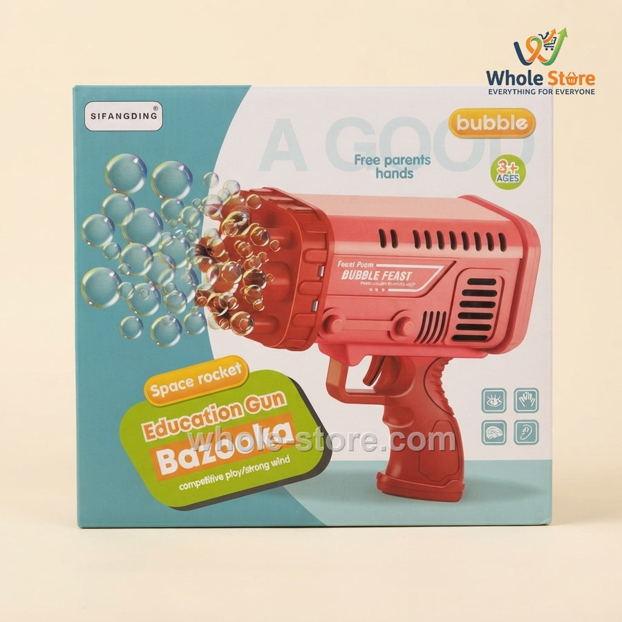 SIFANGDING Space Rocket Bubble Feast Electric Bubble Gun (3+ Years)