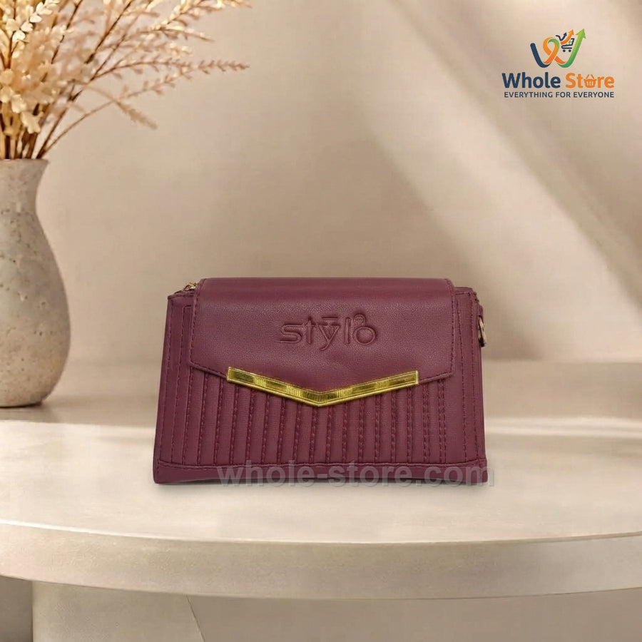 Stylo Flap Wallets with Gold-Tone Accents