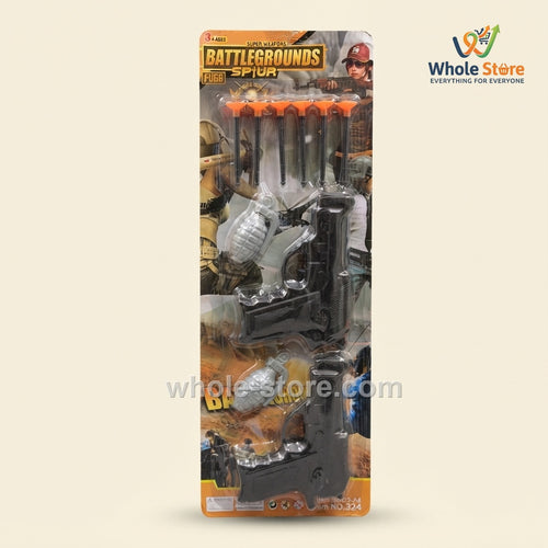 Battlegrounds Tactical Double Blaster and Grenade Toy Set (3+ Years)