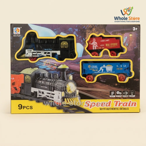 Speed Train 9-Piece Locomotive and Cargo Set (3+ Years)