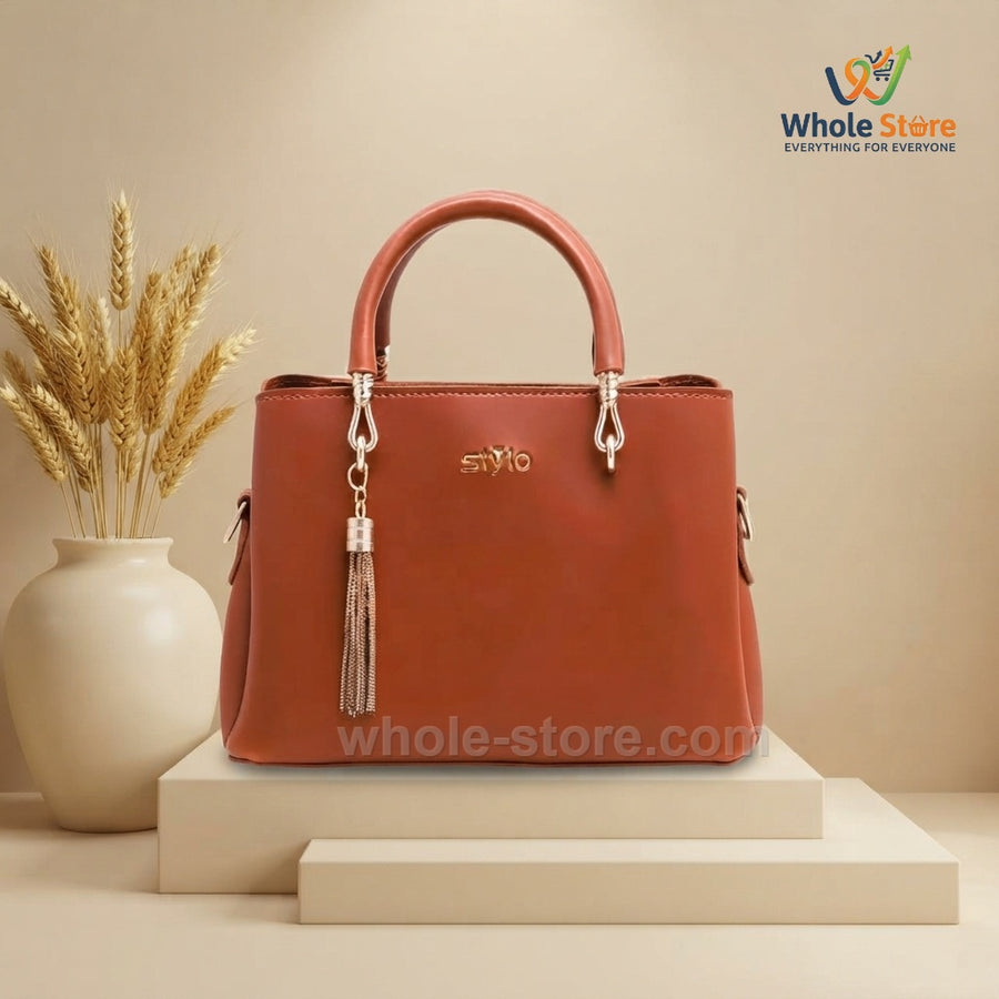 Brown Stylo Flap Crossbody Bag