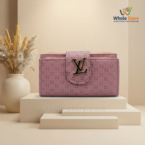 Pink Monogram Pattern Wallet/Clutch