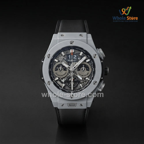 Men's Industrial Skeleton Chronograph Watch