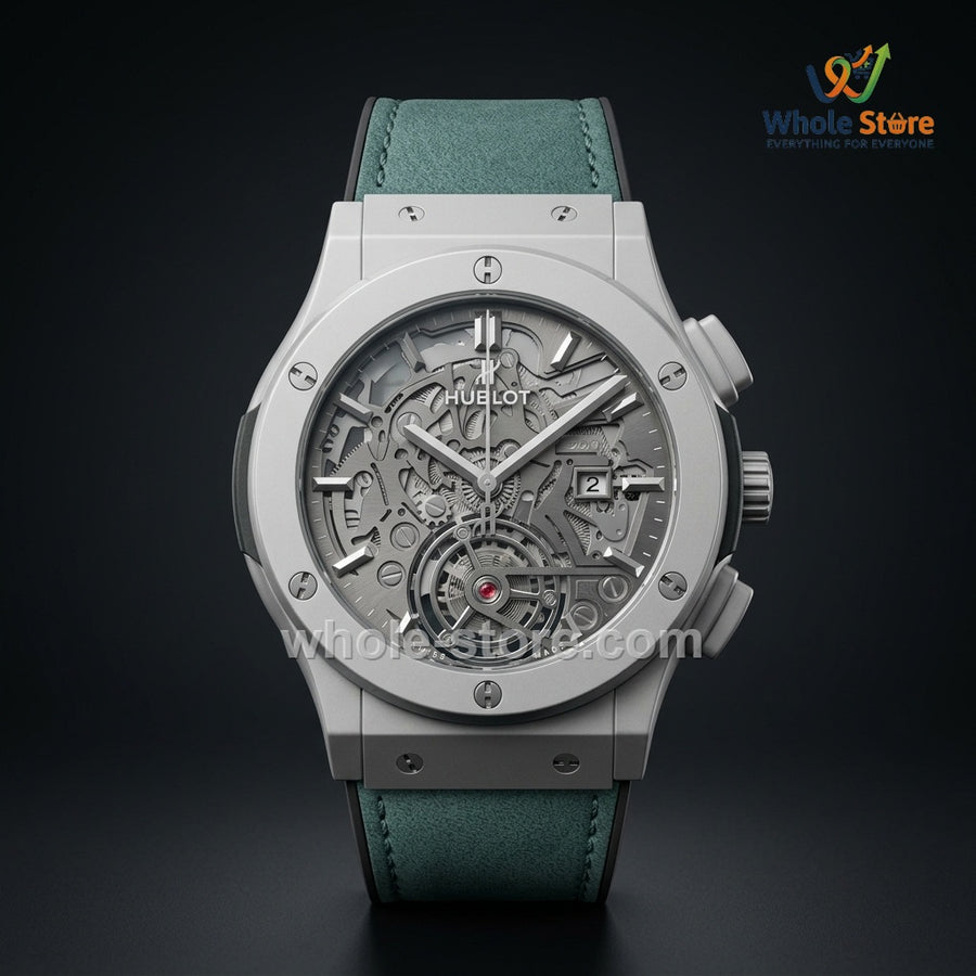 Men's Mechanical Skeleton Tourbillon Style Watch