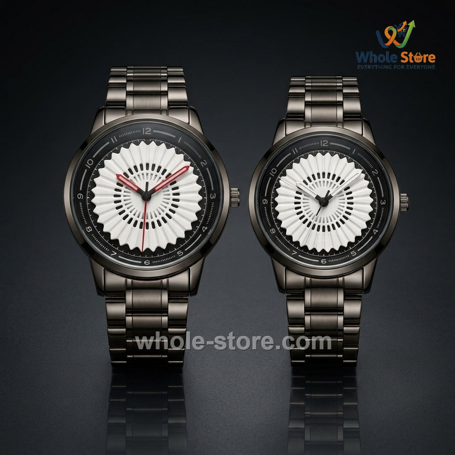 Baisheng Pleated Dial Men's Analog Watch Collection